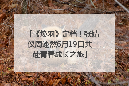《焕羽》定档！张婧仪周翊然6月19日共赴青春成长之旅