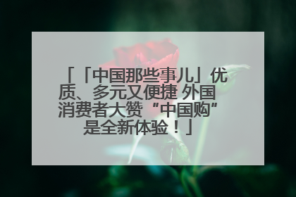 「中国那些事儿」优质、多元又便捷 外国消费者大赞“中国购”是全新体验！