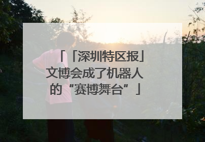 「深圳特区报」文博会成了机器人的“赛博舞台”