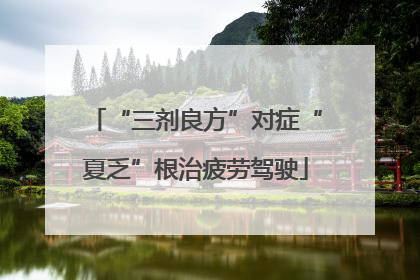 “三剂良方”对症“夏乏”根治疲劳驾驶