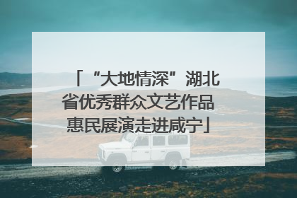 “大地情深”湖北省优秀群众文艺作品惠民展演走进咸宁