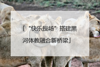“快乐操场”搭建黑河体教融合新桥梁