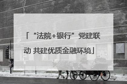 “法院+银行”党建联动 共建优质金融环境
