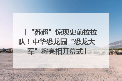 “苏超”惊现史前拉拉队！中华恐龙园“恐龙大军”将亮相开幕式