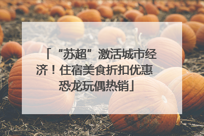 “苏超”激活城市经济！住宿美食折扣优惠 恐龙玩偶热销