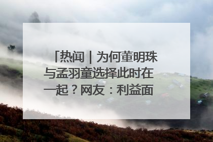 热闻｜为何董明珠与孟羽童选择此时在一起？网友：利益面前啥都能和解