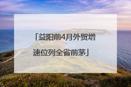 益阳前4月外贸增速位列全省前茅