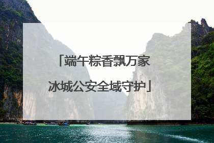 端午粽香飘万家 冰城公安全域守护