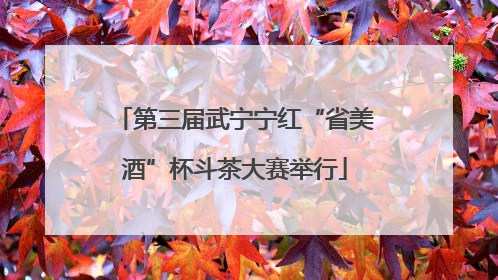 第三届武宁宁红“省美酒”杯斗茶大赛举行