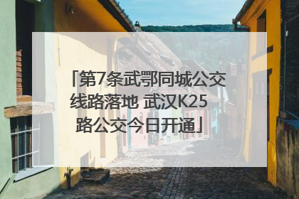 第7条武鄂同城公交线路落地 武汉K25路公交今日开通