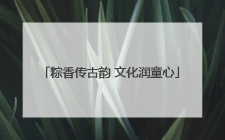 粽香传古韵 文化润童心