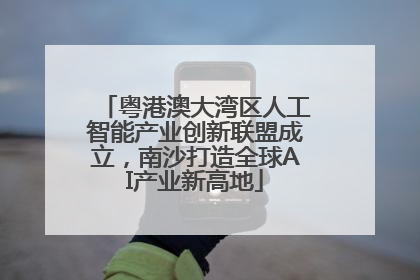 粤港澳大湾区人工智能产业创新联盟成立，南沙打造全球AI产业新高地