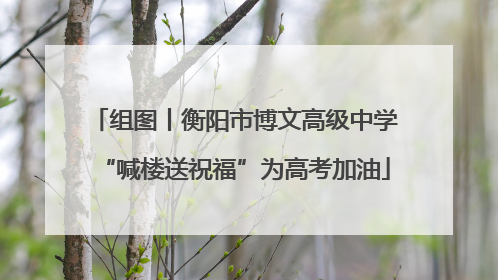 组图丨衡阳市博文高级中学“喊楼送祝福”为高考加油