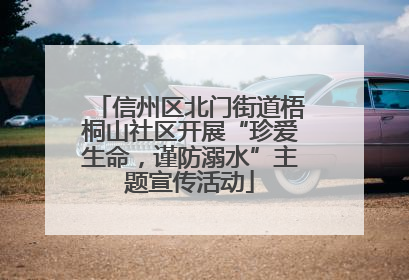 信州区北门街道梧桐山社区开展“珍爱生命，谨防溺水”主题宣传活动