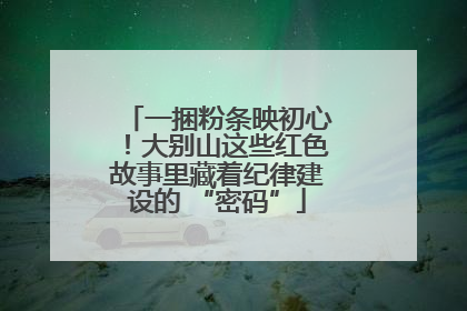 一捆粉条映初心！大别山这些红色故事里藏着纪律建设的 “密码”
