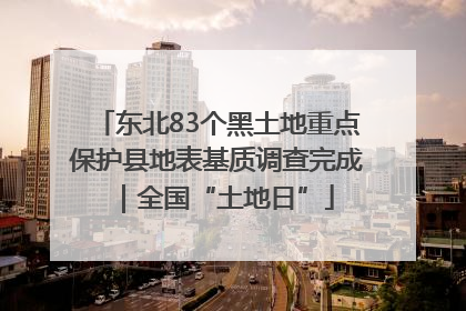 东北83个黑土地重点保护县地表基质调查完成｜全国“土地日”