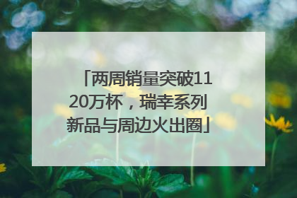 两周销量突破1120万杯，瑞幸系列新品与周边火出圈