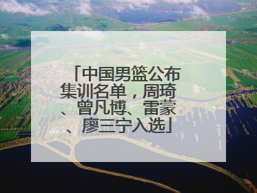 中国男篮公布集训名单，周琦、曾凡博、雷蒙、廖三宁入选
