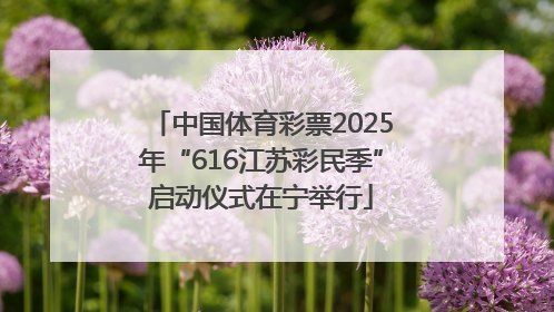 中国体育彩票2025年“616江苏彩民季”启动仪式在宁举行