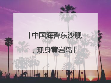 中国海警东沙舰，现身黄岩岛