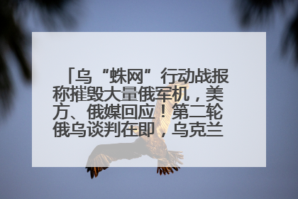 乌“蛛网”行动战报称摧毁大量俄军机，美方、俄媒回应！第二轮俄乌谈判在即，乌克兰提出三大诉求