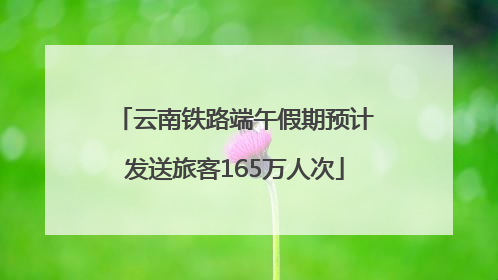 云南铁路端午假期预计发送旅客165万人次