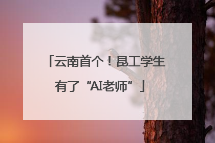 云南首个！昆工学生有了“AI老师”