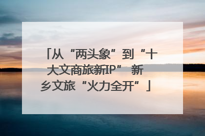 从“两头象”到“十大文商旅新IP” 新乡文旅“火力全开”