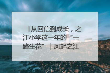 从回信到成长，之江小学这一年的“一路生花”｜风起之江 扶摇直上