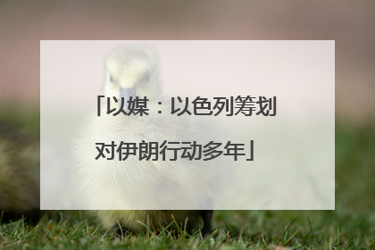 以媒：以色列筹划对伊朗行动多年