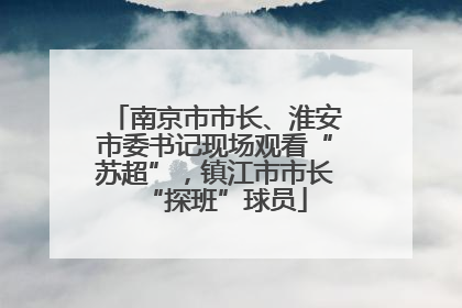 南京市市长、淮安市委书记现场观看“苏超”，镇江市市长“探班”球员
