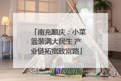 南充顺庆：小菜篮装满大民生 产业链拓宽致富路