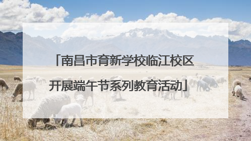 南昌市育新学校临江校区开展端午节系列教育活动