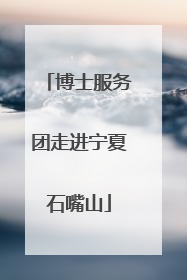 博士服务团走进宁夏石嘴山