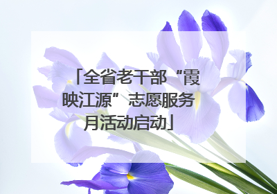 全省老干部“霞映江源”志愿服务月活动启动