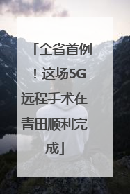 全省首例！这场5G远程手术在青田顺利完成