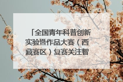 全国青年科普创新实验暨作品大赛（西藏赛区）复赛关注智慧环保等主题