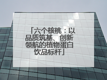 六个核桃：以品质筑基、创新领航的植物蛋白饮品标杆