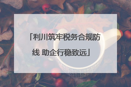 利川筑牢税务合规防线 助企行稳致远