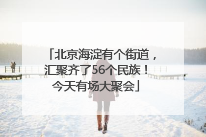 北京海淀有个街道，汇聚齐了56个民族！今天有场大聚会