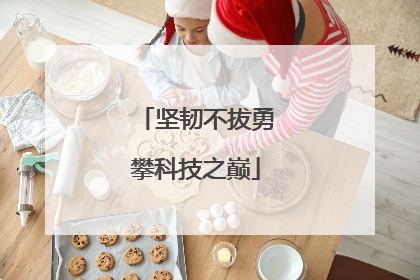 坚韧不拔勇攀科技之巅