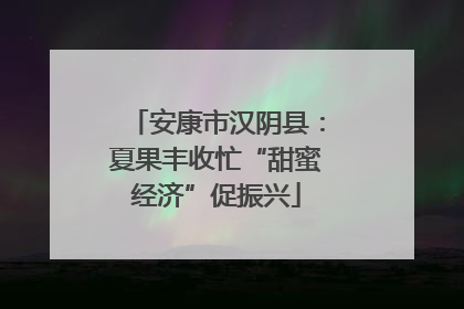 安康市汉阴县：夏果丰收忙“甜蜜经济”促振兴