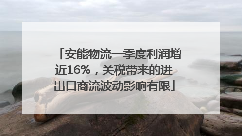 安能物流一季度利润增近16%，关税带来的进出口商流波动影响有限
