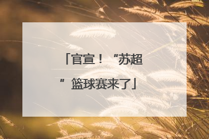 官宣！“苏超”篮球赛来了
