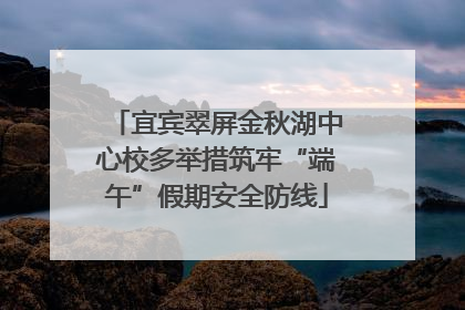 宜宾翠屏金秋湖中心校多举措筑牢“端午”假期安全防线