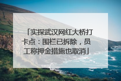 实探武汉网红大桥打卡点：围栏已拆除，员工称押金措施也取消