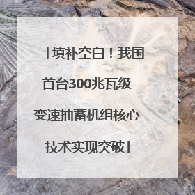填补空白！我国首台300兆瓦级变速抽蓄机组核心技术实现突破