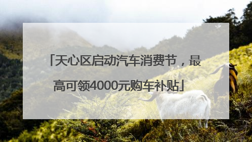 天心区启动汽车消费节，最高可领4000元购车补贴