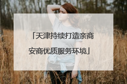 天津持续打造亲商安商优质服务环境