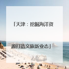 天津：挖掘海洋资源打造文旅新业态